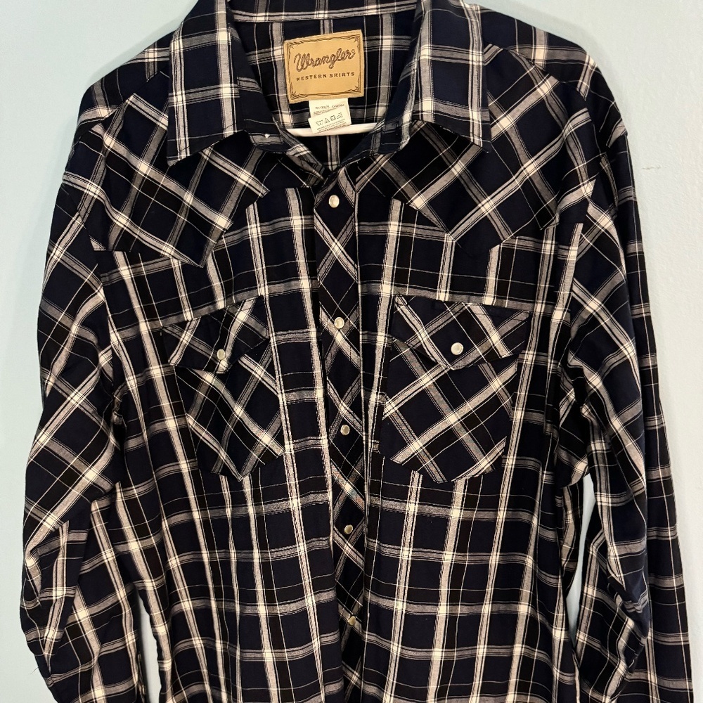 Wrangler Long Sleeve Pearl Snap XL